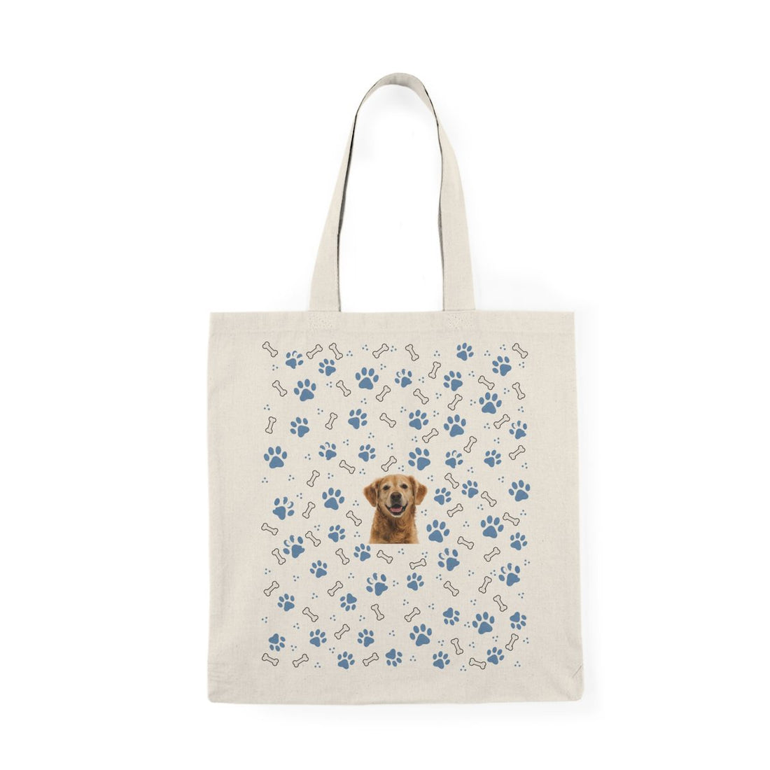 Paw Parade Custom Dog Tote Bag — Sky Blue