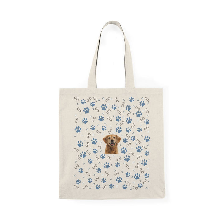 Paw Parade Custom Dog Tote Bag — Sky Blue