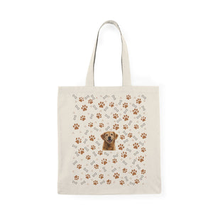 Paw Parade Custom Dog Tote Bag — Apricot