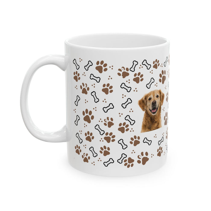 Paw Parade Custom Dog Mug — Cream