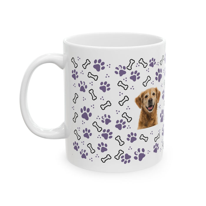 Paw Parade Custom Dog Mug — Lavender
