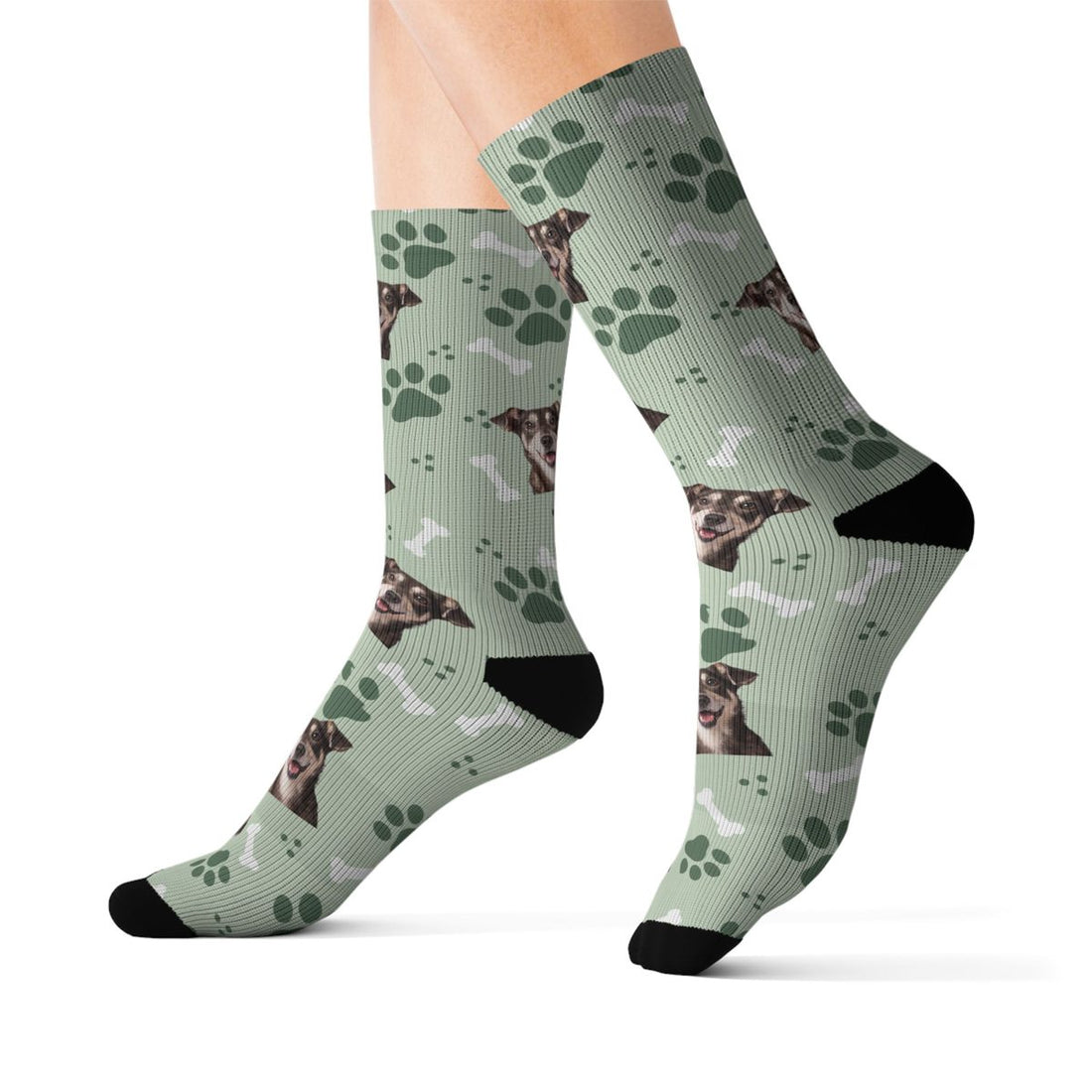 Paw Parade Custom Dog Socks — Sage