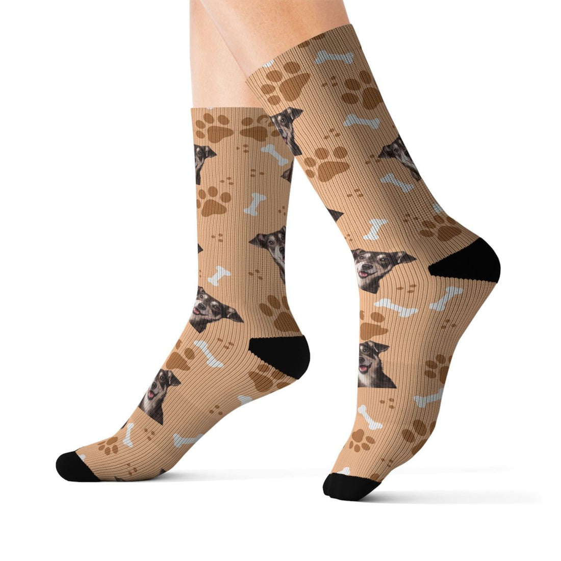 Paw Parade Custom Dog Socks — Apricot