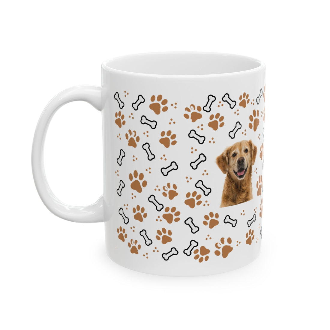 Paw Parade Custom Dog Mug — Apricot