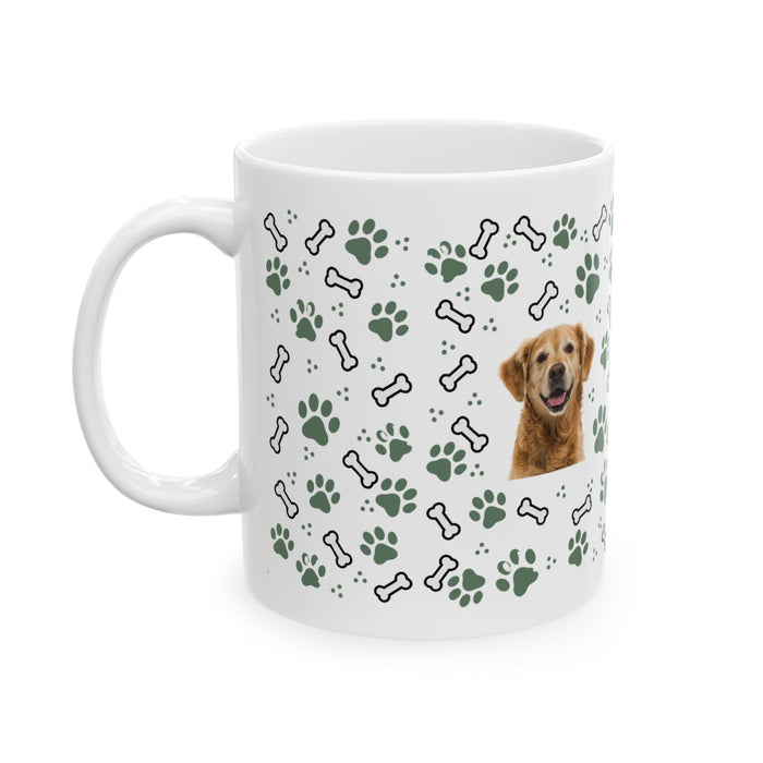 Paw Parade Custom Dog Mug — Sage